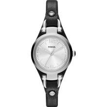 FOSSIL FOSSIL Georgia Mini Three Hand Leather Watch - Black