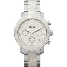 Fossil Natalie Pearlized Chronograph Ladies Watch JR1420