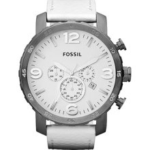 Fossil Nate Chronograph Leather Mens Watch