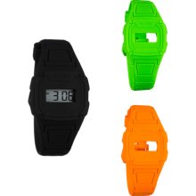 Freestyle Mens Shark Classic Digital 3 Strap Combo Stainless Watc ...