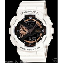 Ga-110rg-7a White Genuine Casio Watch G-shock Black 200m Full Original Packy