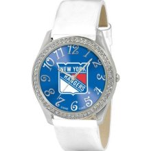 Game Time Official Team Colors. Nhl-Gli-Nyr Women'S Nhl-Gli-Nyr Glitz Classic Analog New York Rangers Watch