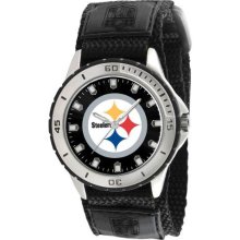 Game Time Official Team Colors. Nfl-Vet-Pit Men'S Nfl-Vet-Pit Veteran Custom Pittsburgh Steelers Veteran Series Watch