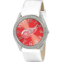 Game Time Official Team Colors. Nhl-Gli-Det Women'S Nhl-Gli-Det Glitz Classic Analog Detroit Red Wings Watch