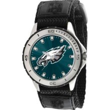 Game Time Official Team Colors Nfl-Vet-Phi Men'S Nfl-Vet-Phi Veteran Custom Philadelphia Eagles Veteran Series Watch