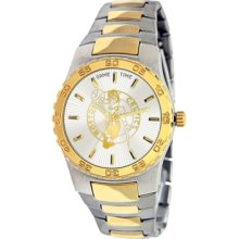 Game Time Watch, Mens Boston Celtics Two-Tone Stainless Steel Bracelet