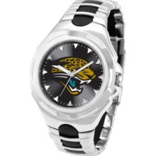 Game Time Watch, Mens Jacksonville Jaguars Black Rubber and Stainless