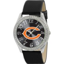 Game Time White Nfl-Gli-Chi Women'S Nfl-Gli-Chi Glitz Classic Analog Chicago Bears Watch