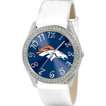 Game Time Women's NFL Denver Broncos Glitz Watch, Silver