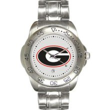 Georgia Bulldogs Men's Sport ''Game Day Steel'' Watch Sun Time