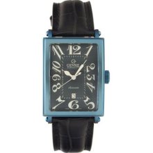 Gevril Men's 5006A Avenue of America Swiss Automatic Blue Leather ...