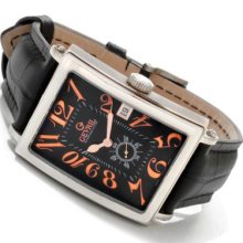 Gevril Men's Avenue of the Americas Limited Edition Swiss Made Automatic Leather Strap Watch B