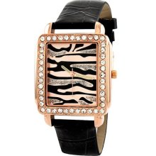Golden Classic Women's Safari Dame Watch in Rose Gold / Black