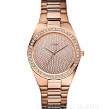 Guess U11663l1 Sporty Radiance Rose Gold Dial Stainless Steel Ladies Watch