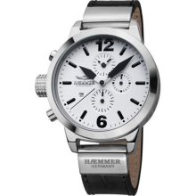 Haemmer Women's DHC-11 Secrets Black Leather Strap Chronograph Wa ...