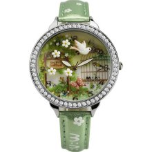 Handmade Miniature Secret Garden Ceramic Watch