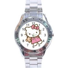 Hello Kitty Stainless Steel Chrome Analogue Men's Watch 26