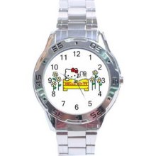 Hello Kitty Stainless Steel Chrome Analogue Men's Watch 14