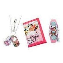 High School Musical Watch With Purse & Dog Tag Necklace