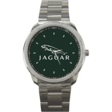 Hot Item Jaguar Luxury Car Logo Unisex Sport Metal Watch