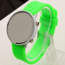 Hot Selling Digital Display Led Plane Wrist Watch Green