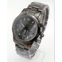 Hot Sellnew Style Black Watches Stainless Steel Womens/mens Wrist Watch