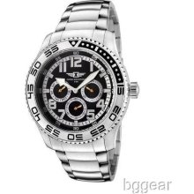 I by Invicta Men's Black Dial Stainless Steel Watch