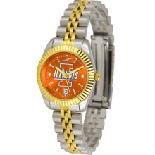 Illinois Fighting Illini Executive AnoChrome-Ladies Watch