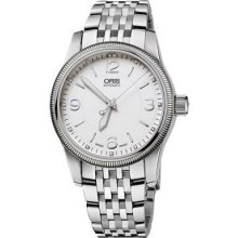 In Box Oris Classic Date Automatic Diamond Mens 38mm Watch 73376494091mb