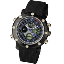 Infantry Multifunction Mens Army Sport Wrist Watch Black Rubber Band Outdoor