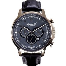 Ingersoll Men's Automatic Watch Grey Dial, Brown Leather Strap In3215rgy