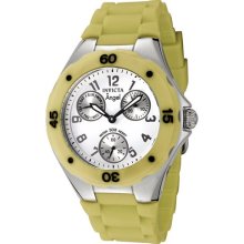 Invicta 0700 Angel Jellyfish Quartz Day & Date Silicone Strap Womens Watch