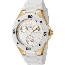 Invicta 0718 Angel Jellyfish Quartz Date & Day Poly Strap Womens Watch