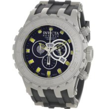 Invicta 0801 Ss Reserve Subaqua Specialty Chronograph Black Dial Rubber Strap