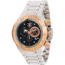 Invicta 10140 Men's Subaqua NOMA Rose Gold Bezel Black Dial Chronograp