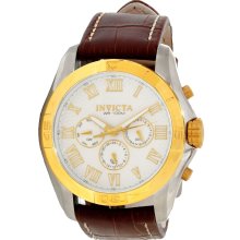 Invicta 10633 Specialty Elegant GMT Leather Men's Watch
