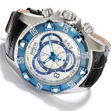 Invicta 11019 Men's Reserve Excursion Blue Bezel Textured Blue Ac ...