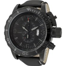 Invicta 11179 Gents Black Cloth Stainless Steel Case Chronograph Rrp Â£393 Watch