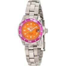 Invicta 11440 Pro Diver Orange Dial Stainless Steel Women's Watch