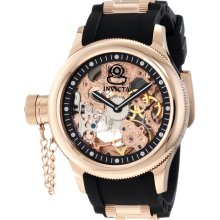 Invicta 1845 Russian Diver Mechanical Black Polyurethane Men's Watch