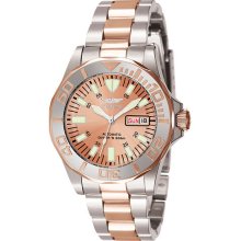 Invicta 7049 Men $395 Ocean Ghost Rose Gold Dial Automatic 3h Rose Ss Watch