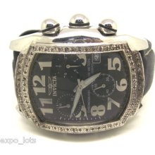 Invicta Lupah Men's Watch Chronograph 9813 With Diamond Bezel