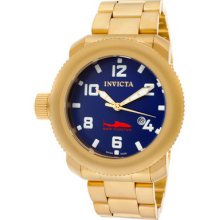 Invicta Men's 11238 Russian Diver Sea Hunter Blue Dial Gold Watch $995