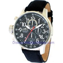 Invicta Men's 1512 Lefty Black Suede Quartz Watch