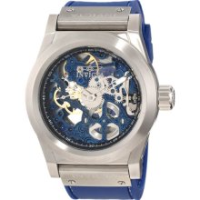 Invicta Men's Corduba Stainless Steel Case Blue Skeleton Dial Rubber Strap 10658