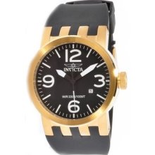 Invicta Mens DNA 18k Gold-Plated Black Dial Black Invicta-0852