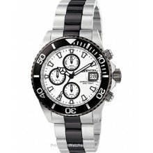 Invicta Mens Pro Diver Chronograph - White/Luminous Dial - Two Tone Invicta-10503