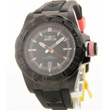 Invicta Men's Pro Diver 10ATM Ocean Baron Quartz Black Polyurethane St