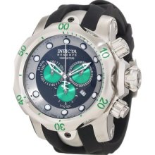 Invicta Mens Reserve Venom Swiss Made Chronograph Black & Green Dial Poly Watch