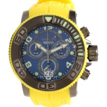 Invicta Men's Sea Hunter Pro Diver Chronograph Stainless Steel Case Rubber Strap Blue Tone Dial 80349